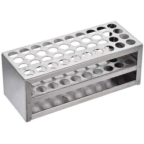 Support multifonctionnel pour tubes à essai en aluminium de 14 mm et 40 trous - Équipement de laboratoire