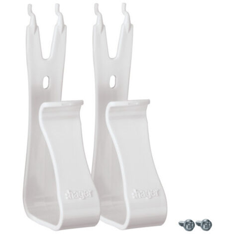 Support multimédia Hager vz02mm installation facile 2 pièces