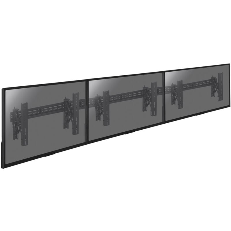 Support mur d'images 3 écrans tv 49''-55'' Push Pull