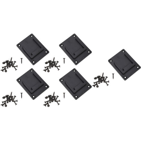 Support mural 5 pièces noir ABS pour outils 14,4V 18V à batterie lithium - rangement atelier