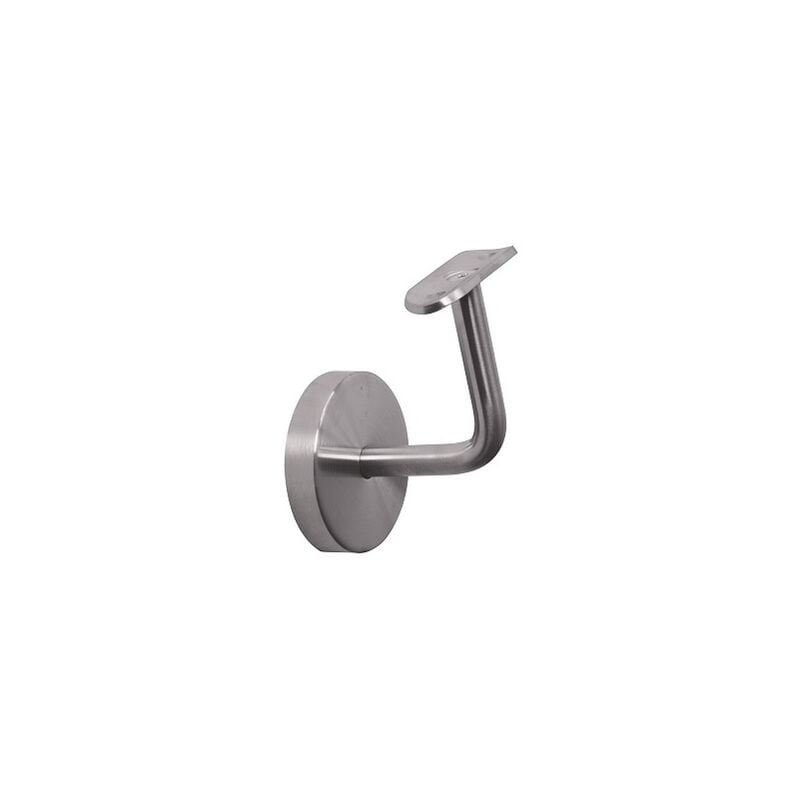 Deco Fer Forge - qualite francaise] - Support mural de main courante 90° avec cache vis pour tube de Ø42,4mm - Longueur 82mm - à visser - Inox 316