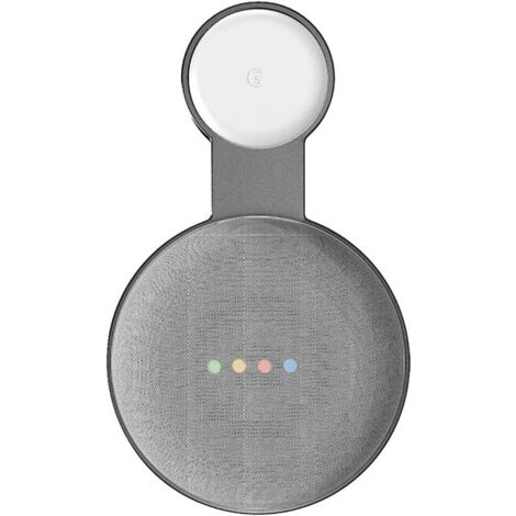 Support mural à 1 prises pour enceinte Google NestMini, assistant vocal domestique, peut cacher les câbles, noir