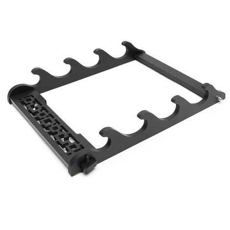 Support mural à 4 niveaux Samurai Katana Sword Stand Holder Hanger Bracket Rack Black Fir High Density Board LAVENTE