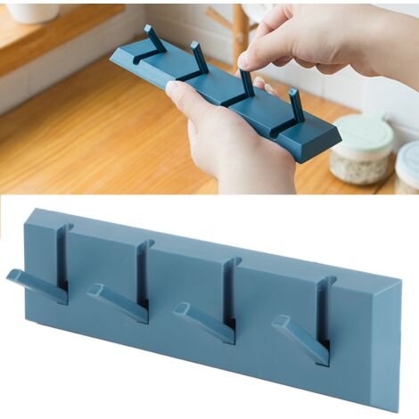 Support mural ABS pour porte ou mur : porte-manteau adhésif robuste 10 kg