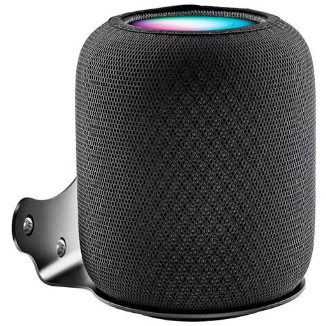 Support mural anti-rayures pour enceinte connectée HomePod 2 B - Noir