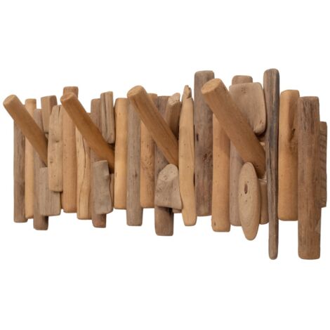 Support mural avec 4 boutons pour la décoration et l'organisation de la maison, style naturel et fonctionnalité
