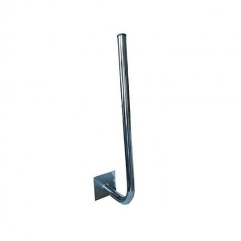 Support mural bras coudé en acier traité anti-corrosion – Hauteur 75 cm – Déport 25 cm – Diamètre 38 mm – Pour antennes 4G LTE 5G et paraboles - LTE 5 G