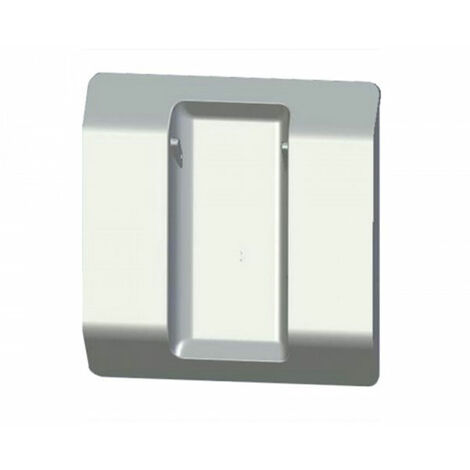 Support mural carré 80x80 pour émetteur Well'com – Compatible avec émetteurs FX107890 – Pour installation murale – Blanc – Franciaflex