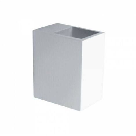 Support mural carré V-TAC pour spots LED G9, blanc, corps en plâtre