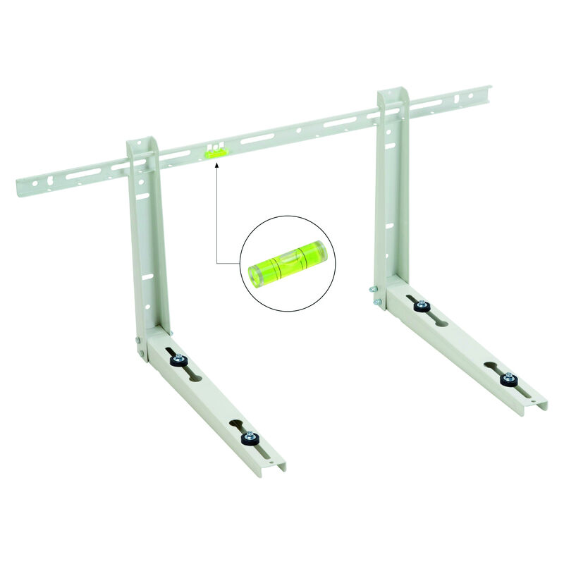 Support mural climatisation avec niveau 160kg - Long bras 560mm - Larg 800mm