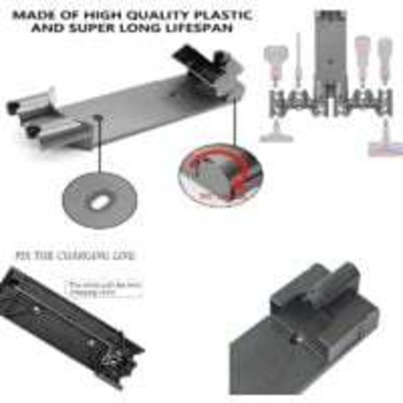 Support Mural Compatible avec Dyson V8 V7, Support de Chargement Mural Fabriqué en Plastique ABS