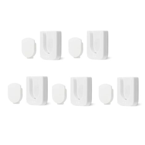 Support Mural de TéLéCommande MagnéTique, 5 Organisateurs TéLéCommande, TV Auto-AdhéSif (Blanc)