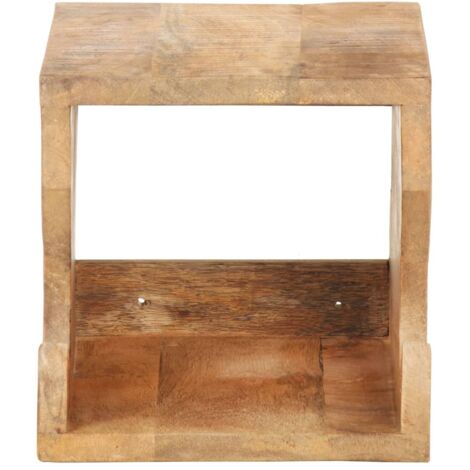 Support mural de vélos 35x25x25 cm Bois de manguier brut solide CFW37862