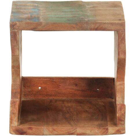 Support mural de vélos 35x25x25 cm Bois de récupération massif CFW47244