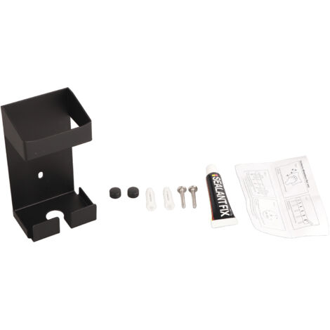 Support mural en acier inoxydable pour fer à friser, étagère de rangement pour outils capillaires, étagère de salle de bain pour accessoires de coiffure