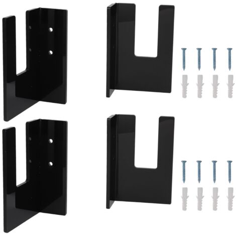 Support mural en acrylique pour skateboard - Rangement mural pour garage, salon ou chambre - Noir
