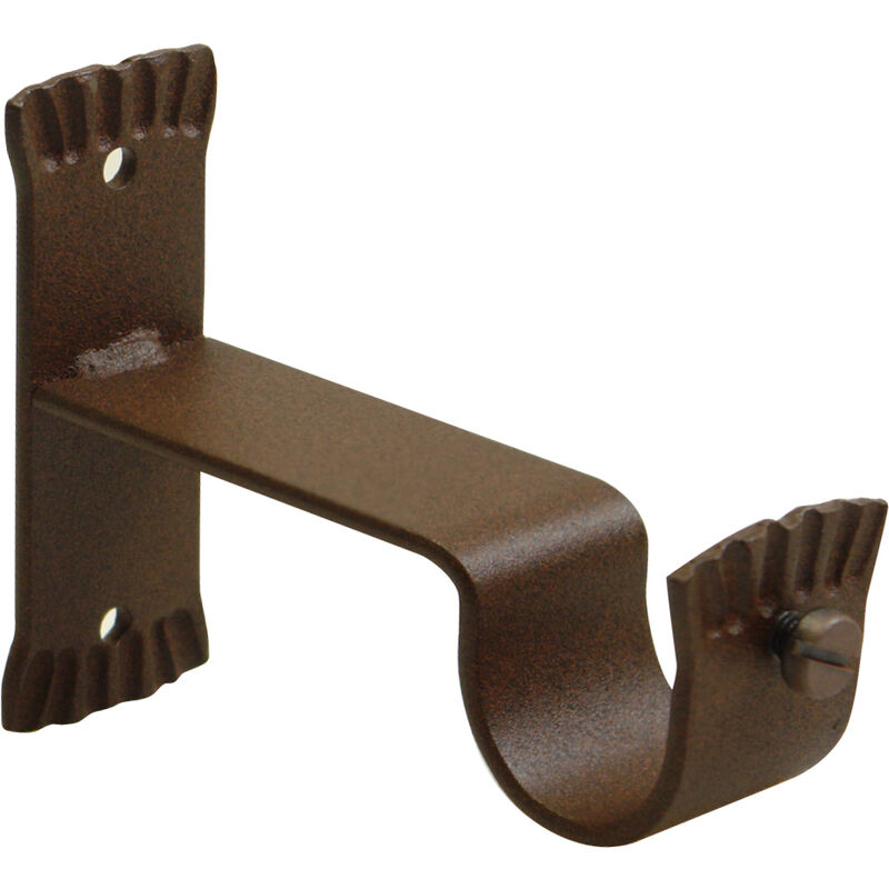 Support Mural en Fer Forgé Rouille diam 28mm