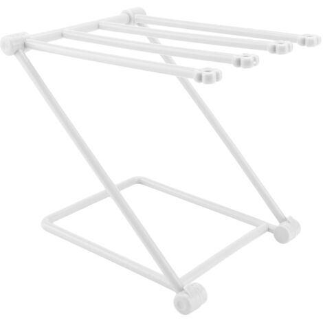 Support mural escamotable pour torchon de cuisine (gris)