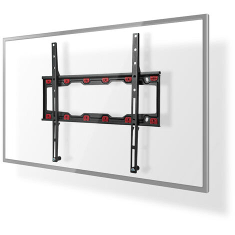 Support mural fixe pour tv 23 55 - poids maximal de lecran supporte 35 kg distance minimale au mur 28 mm acier noir