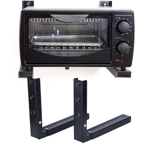 Support mural métallique télescopique pour micro-ondes, kit d'accessoires de montage ajustable