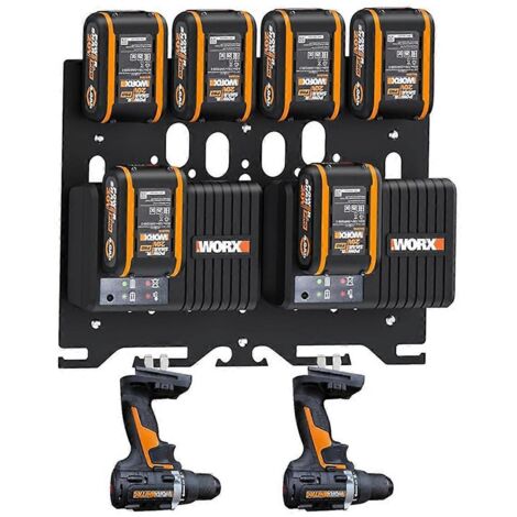 Support mural multifonctionnel pour chargeur de batterie Wickers 20V--