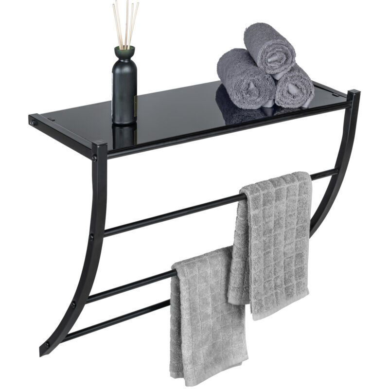 Wenko - tagère murale Tarderia, noir