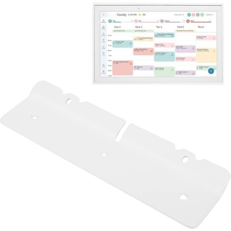 Support mural numérique pour calendrier de 15 pouces, compatible avec les puits de lumière. Support mural élégant en métal robuste avec niveau et vis inclus.