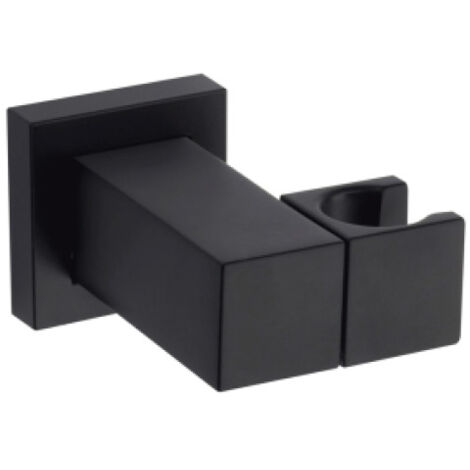 Support mural orientable carré en laiton noir mat BLACK & WHITE - BOSSINI C510000073