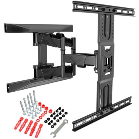 Support mural orientable pour TV LED 40 – 80 pouces – P6V2020 – Charge maximale 45,5 kg – Inclinaison +3° à -5° – Rotation ± 80° – North Bayou