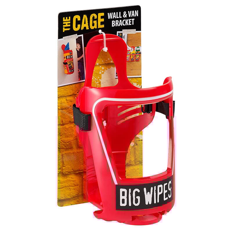 Bgw2421 80, van and holder de wall cleaning buckets, Red - Big Wipes
