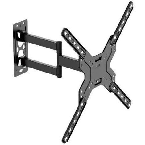 Support mural pivotant pour téléviseur, compatible avec la plupart des téléviseurs plats et incurvés de 26 à 60 pouces, rétractable, jusqu'à VESA 400 x 400 mm, capacité de charge 30 kg
