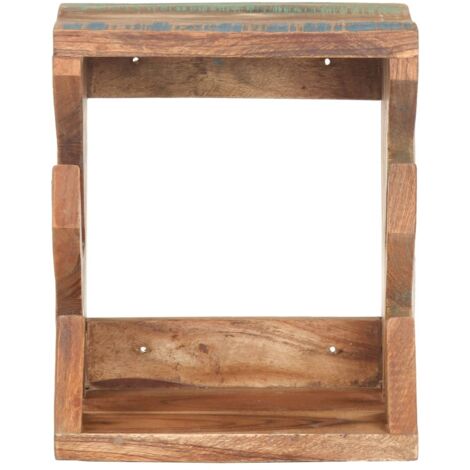 Support mural planche à roulettes 25x20x30 cm Bois récupération CFW98724