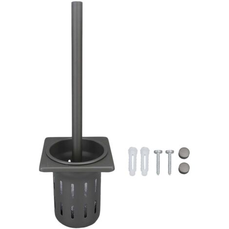 Support mural pour brosse de toilette en aluminium spatial, ensemble de brosses de toilette, suspension pratique, nettoyage efficace, style 2