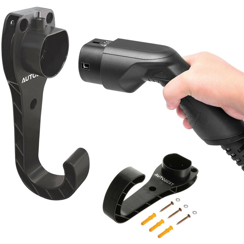 Autobest - Support mural pour cable de charge vehicule elec