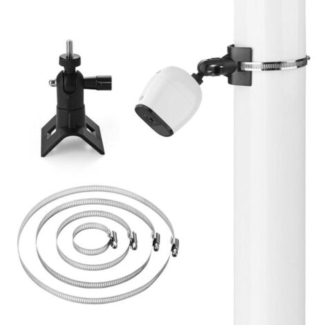 Support Mural Pour Caméra Avec Vis 1/4", Orientable À 360°, Compatible Avec Les Caméras Ring Camera Outdoor, Eufy Eufycam 3, 3c, 2, 2c, 2c Pro, Wyze Cam Pan Et Arlo Ultra 2, Noir.