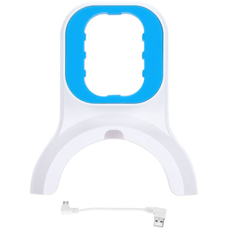 Support mural pour caméra de sécurité avec câble USB de charge, fixation pour prise murale.