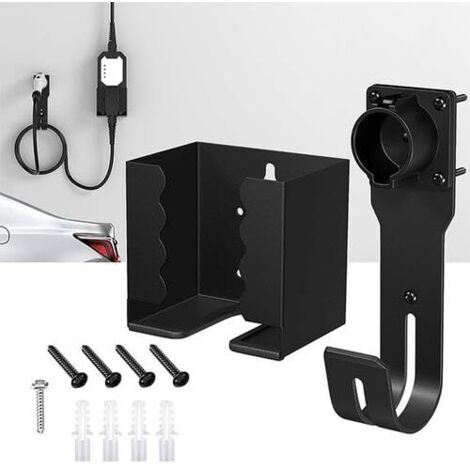 Support Mural pour Chargeur EV - Organiseur pour Station de Charge - Support Mural - Compatible avec la Plupart des Normes européennes