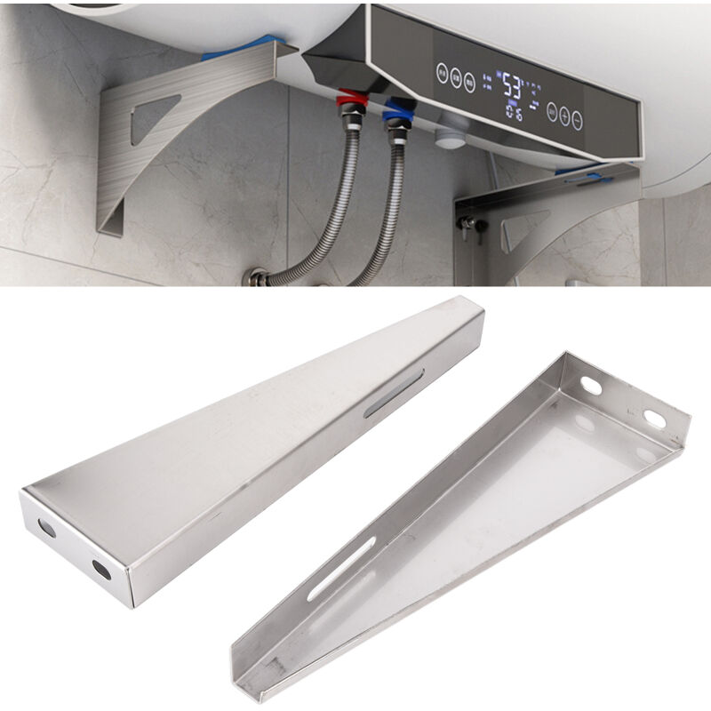 Support mural pour chauffe-eau électrique en acier inoxydable 304 épais et brossé argenté- Trimec