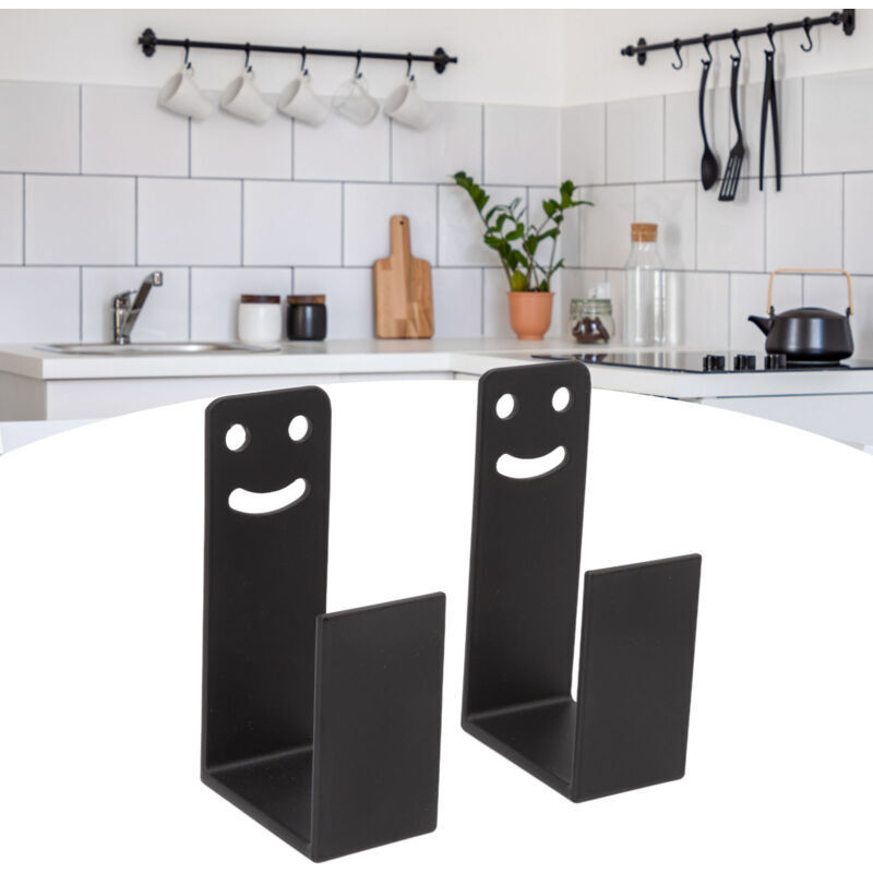 Debuns - Support mural pour couvercle de casserole, couvercle d'armoire réglable en acier inoxydable pour cuisine..