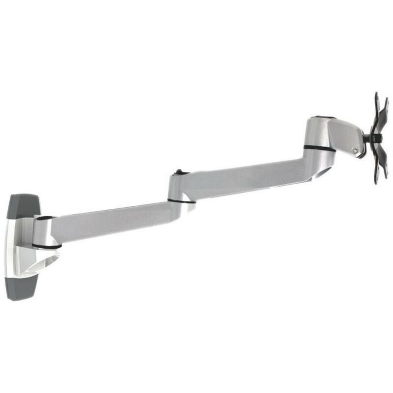 Speaka Professional - SP-1624856 SuperSwivel simple Support mural pour écran 25,4 cm (10') - 76,2 cm (30') argent-noir inclinable, mobile, rotatif