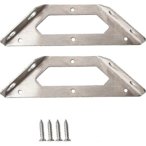 Support mural pour étagère, lot de 2 pièces en métal, 14,5 cm, vis murales en acier inoxydable. - AquaForge