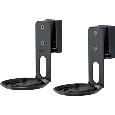 Support Mural pour Haut-Parleurs Modern Era 1 Flex, noir, 2 pièces, compatibles avec le Sonos Era 100, support de haut-parleur inclinable et pivotant.