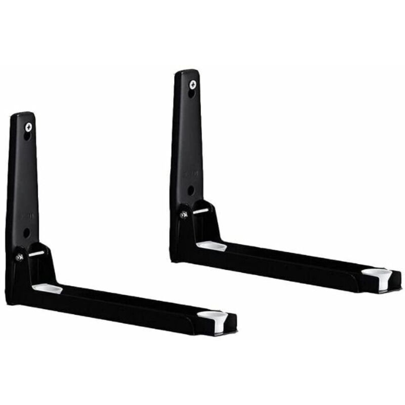 Erhope - Support mural pour micro-ondes, support pour micro-ondes noir, support pour micro-ondes en acier inoxydable, convient à tous les supports de