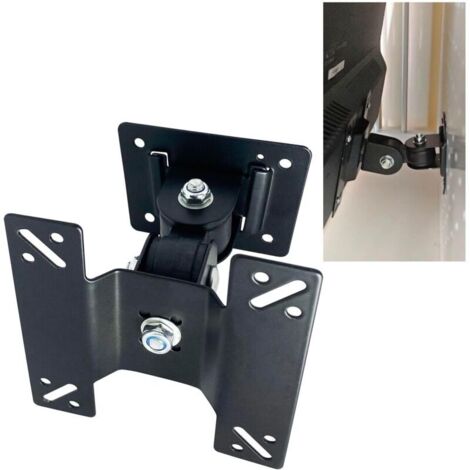 Support mural pour moniteur, compatible avec les moniteurs PC et TV de 14 à 27 pouces, réglable.