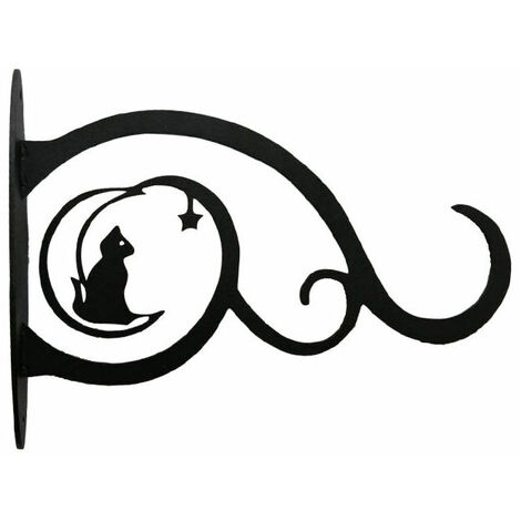 Support Mural pour Plante, Crochet de Suspension en Fer Forgé pour Accrocher la lumière de ficelle de carillon de vent de lanterne de mangeoire d'oiseaux