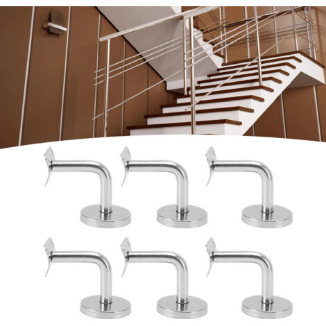 Support mural pour rampe - 304 Stainless Steel - 6 pièces - Fixation robuste pour escalier