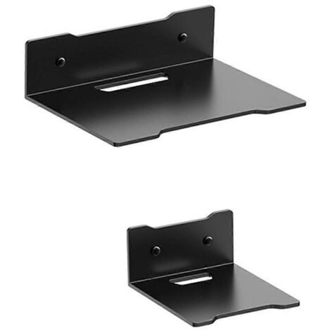 Support mural pour routeur et haut-parleur sans fil domestique, noir
