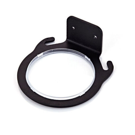 Support mural pour sèche-cheveux Black space Support mural pour sèche-cheveux Support mural pour sèche-cheveux en aluminium (sans vis) pour salle de bains Diamètre intérieur 7,5 cm