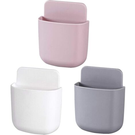 Support mural pour télécommande, boîte de rangement pour pinceaux cosmétiques