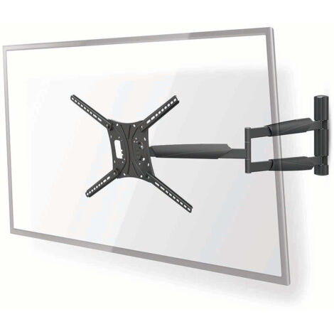 Support mural pour televiseur a mouvement complet 13 - 86 poids maximum de lecran supporte 60 kg inclinable rotatif distance minimale du mur 70 mm distance maximale du mur 1020 mm